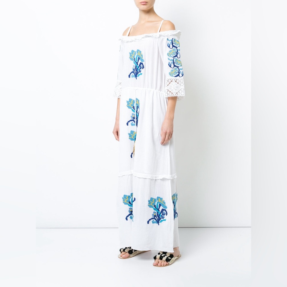 Figue Noelle Embroidered Maxi Dress